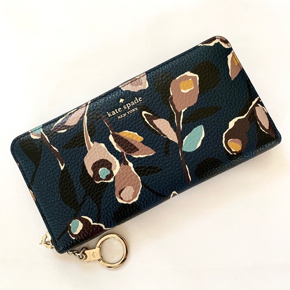 kate spade Handbags - NWT Kate Spade floral zip around wallet
